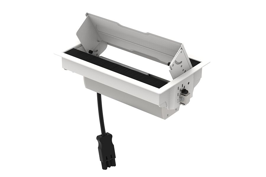 Indesq Tesla inbouw stekkerdoos - 2x WCD + 1x USB A-C charger - wit