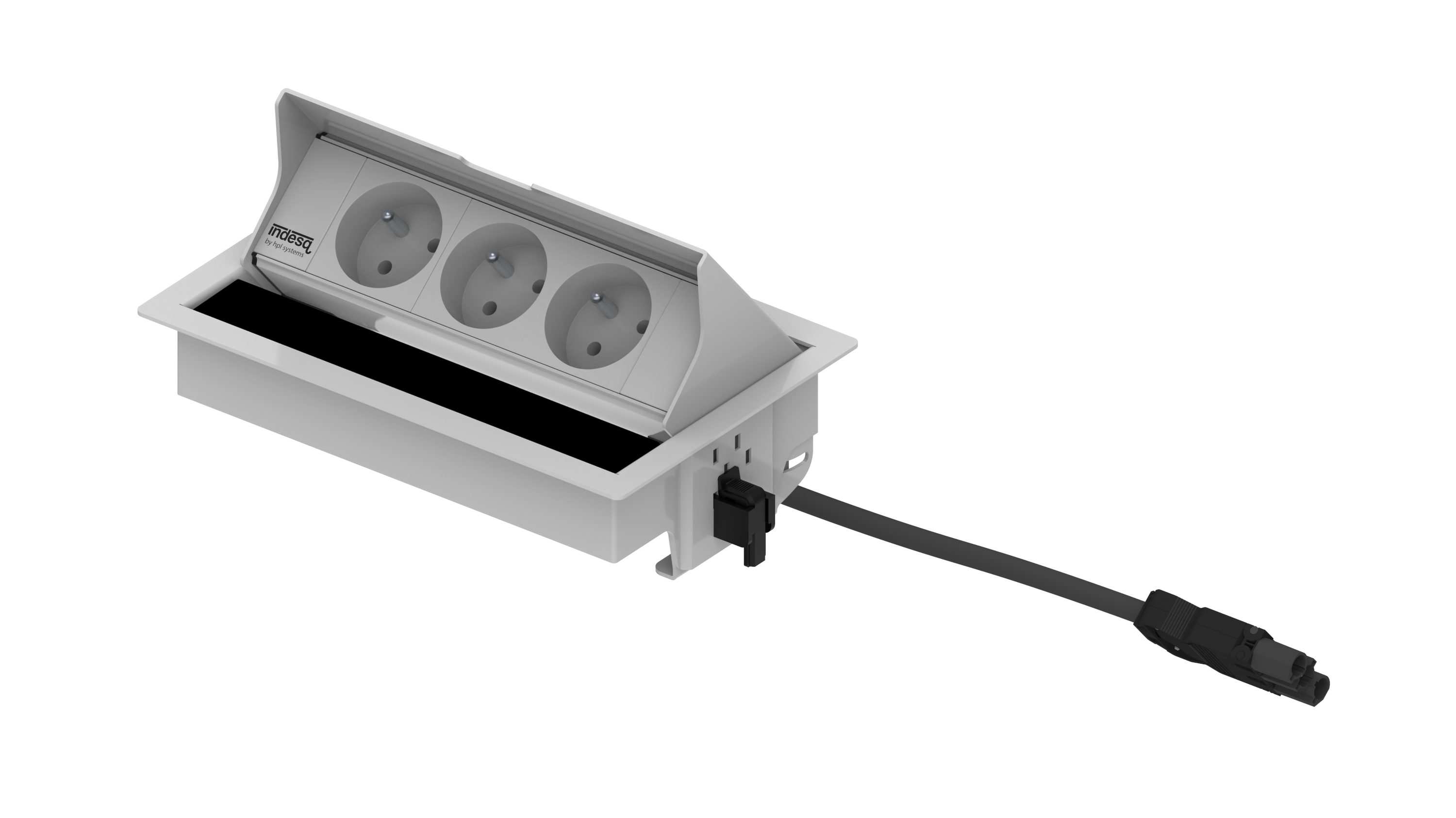 Indesq Joule bloc encastrable – 3x prises – blanc