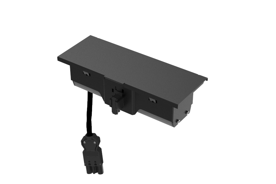 Indesq Hertz+ inbouw stekkerdoos - 3x WCD - zwart