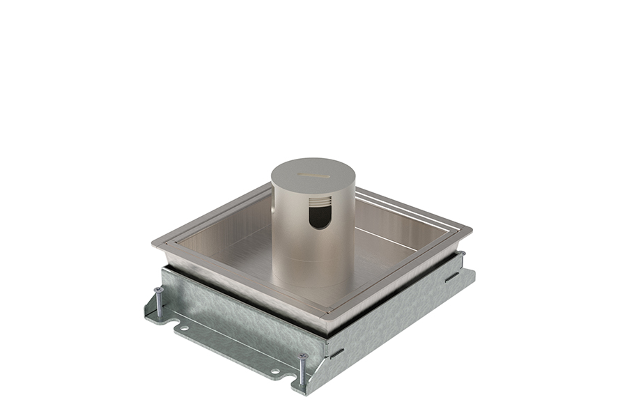 HPL Powerbox150 instort 34mm 2xGST + 2xDatasp. - RVS S25 IP54 deksel
