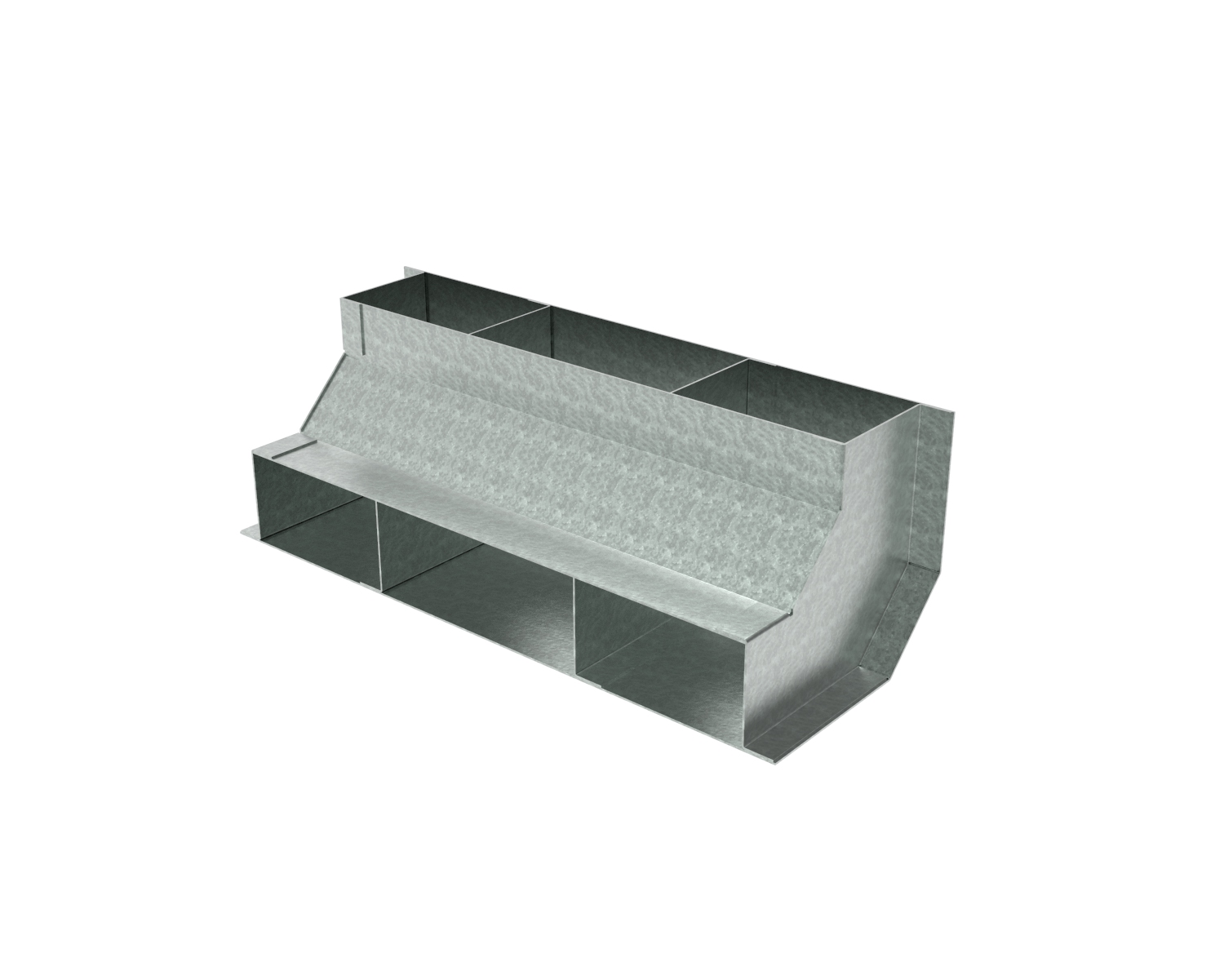 HPL coude verticale 48x290mm - pour la goulotte encastrée 48x290