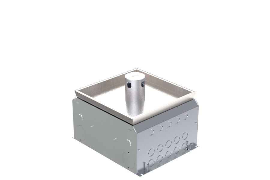 HPL boîte de sol 150mm 4xPrise+10xDécoupe données couvercle T25ZR IP54