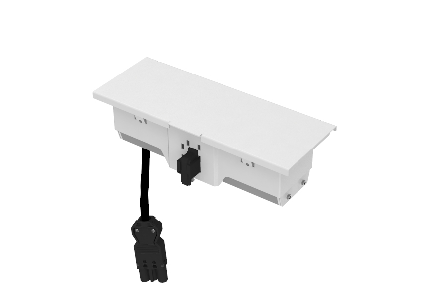 Indesq Hertz+ inbouw stekkerdoos - 3x WCD - wit