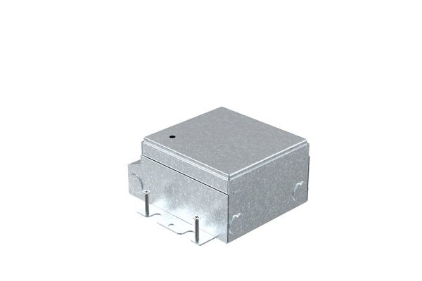HPL Servicebox+ instort 65mm vloercontactdoos 1-voudig 1x WCD penaarde – RVS deksel
