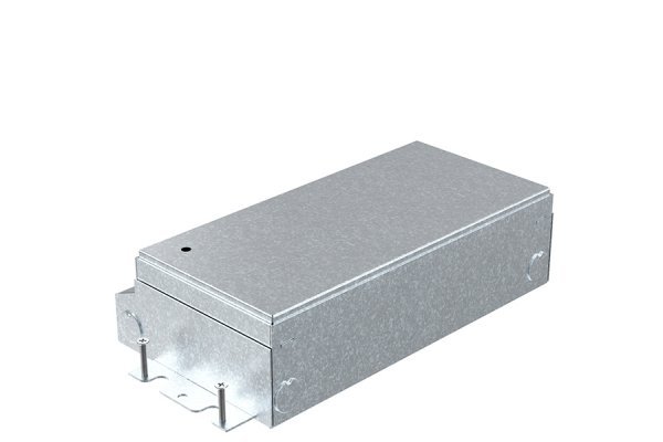 HPL Servicebox+ instort 65mm vloercontactdoos 65mm 4-voudig 2x WCD penaarde + 2x M45 – RVS deksel