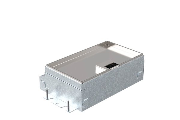 HPL Smartbox Pro instort 65mm vloercontactdoos 3-voudig 2x WCD penaarde + 2x Data-uitsparing - X10 deksel