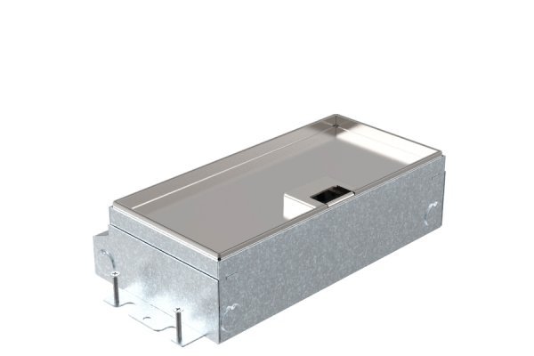 HPL Smartbox Pro instort 65mm vloercontactdoos 4-voudig 2x WCD penaarde + 2x M45 - X10 deksel